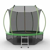 Каркасный батут EVO JUMP Internal 10ft (Green) с внутренней сеткой и лестницей + нижняя сеть